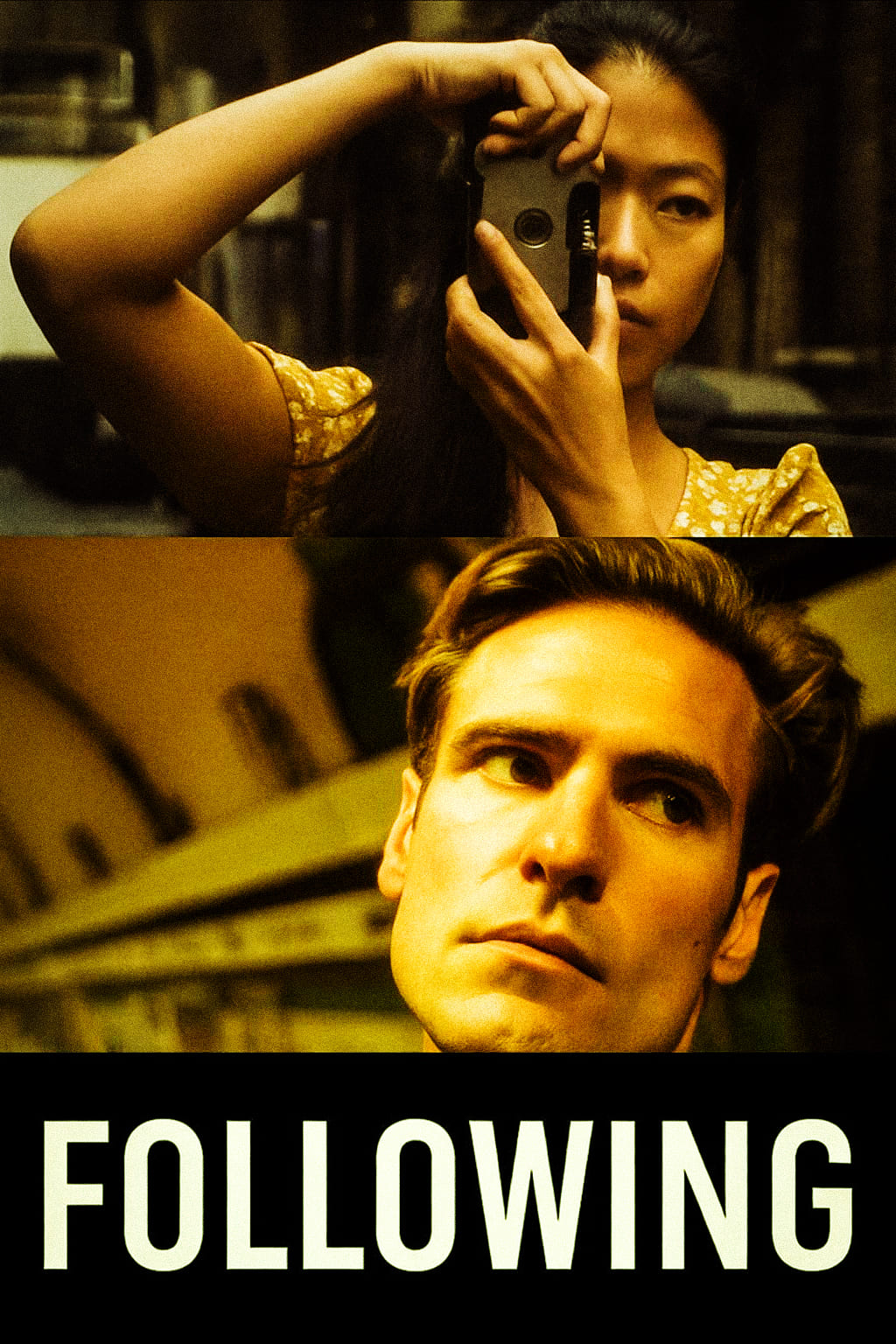 Suspense movie poster design for the independent film Following